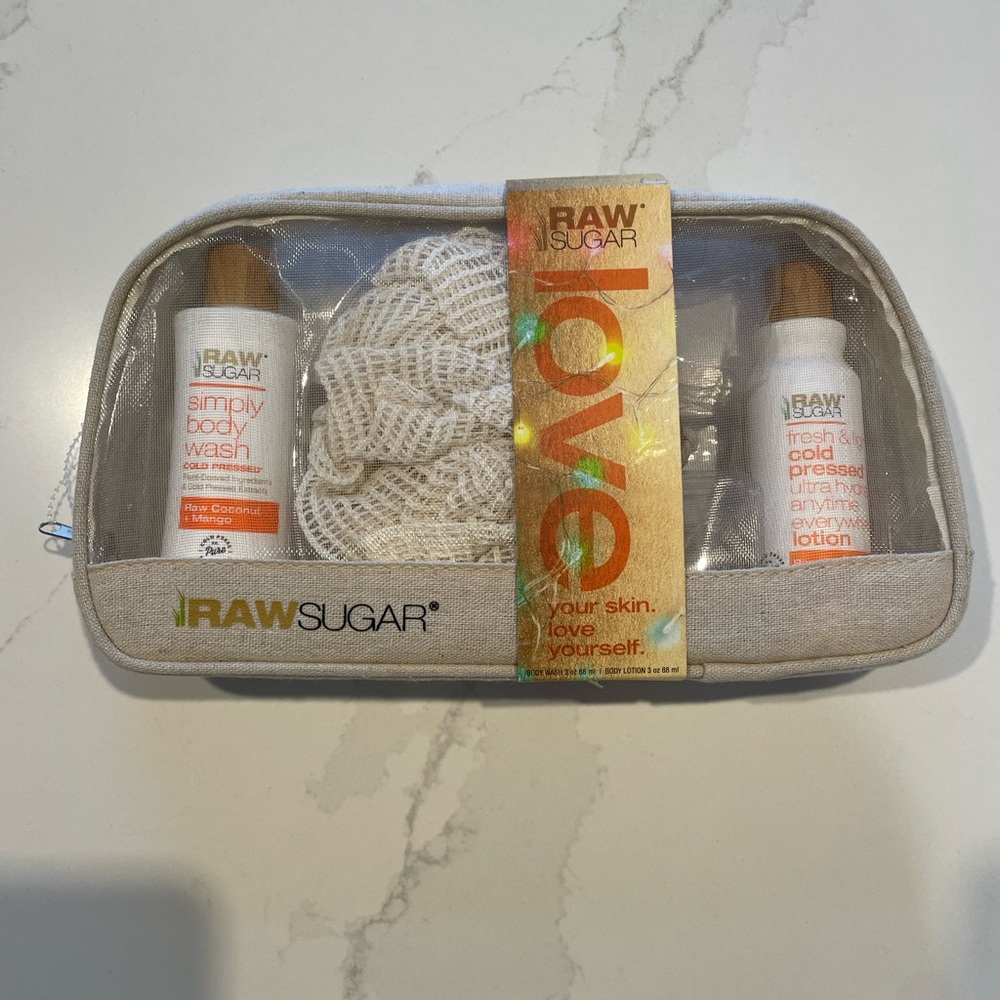 Raw sugar coconut and mango set
